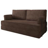 BETTSOFA SILAR aus Schaumstoff Cordstoff Braun Schlaffunktion - Braun, Textil (170/86/80cm) - MASSENO