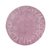 KINDERTEPPICH Vurgun 120/120 cm - Pink/Weiß, Textil (120/120cm) - Beliani