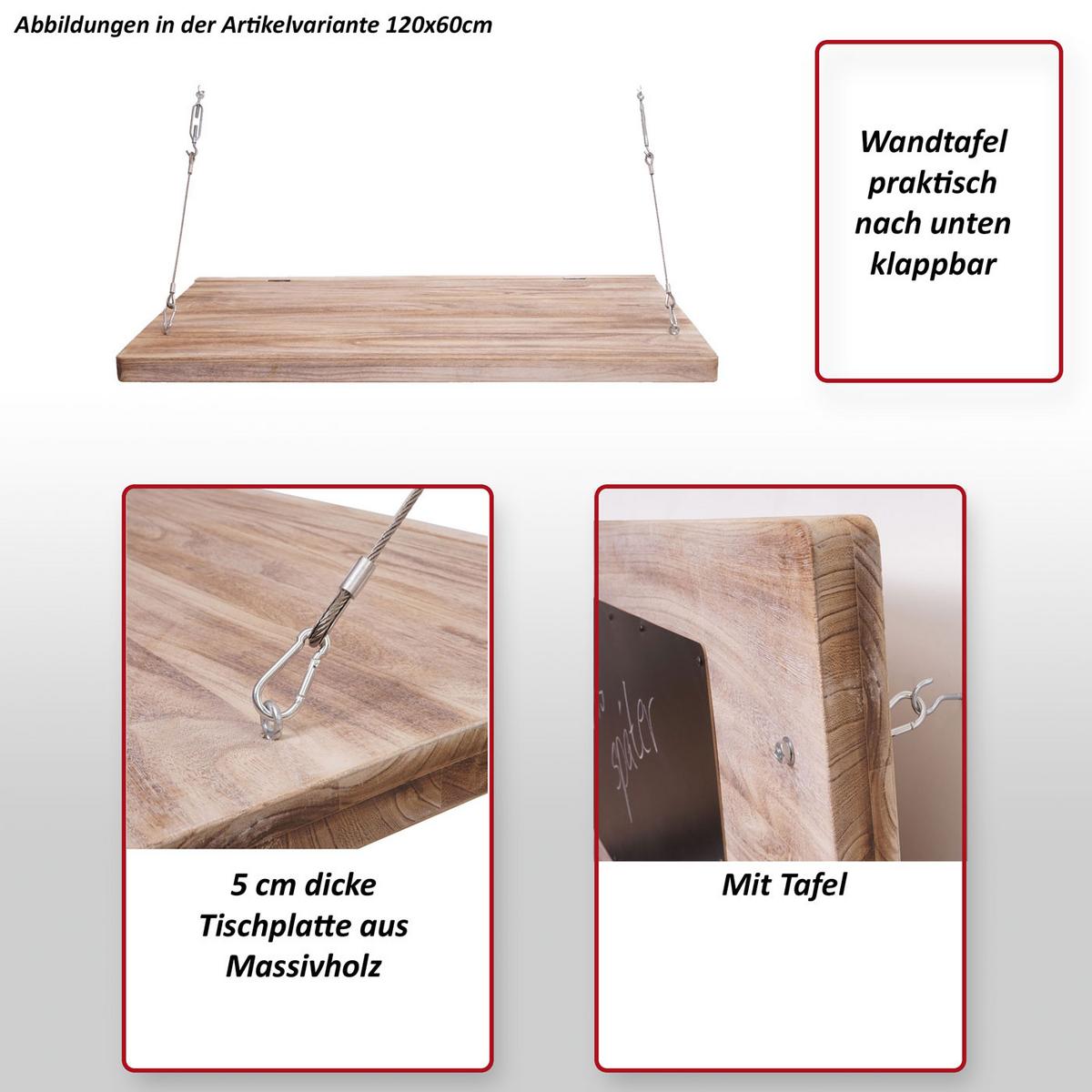 WANDTISCH Braun - Braun, Holz (100/45/52cm) - MCW
