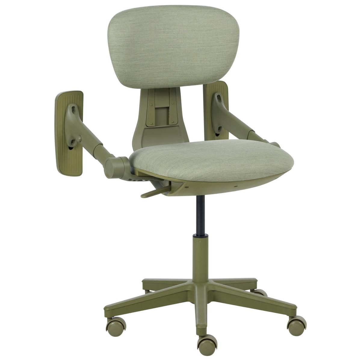 BÜROSTUHL Stoff Grün Core - Grün, Textil (68/88/68cm) - Beliani