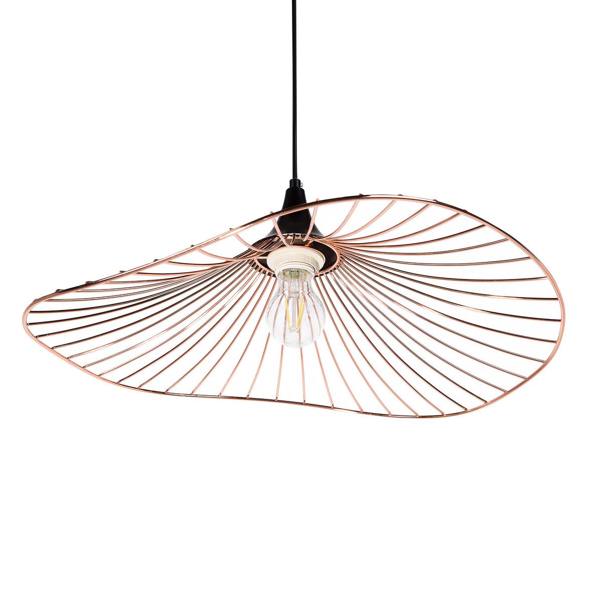 HÄNGELEUCHTE Mazaro 50/50/125 cm - Kupferfarben, Metall (50/50/125cm) - Beliani