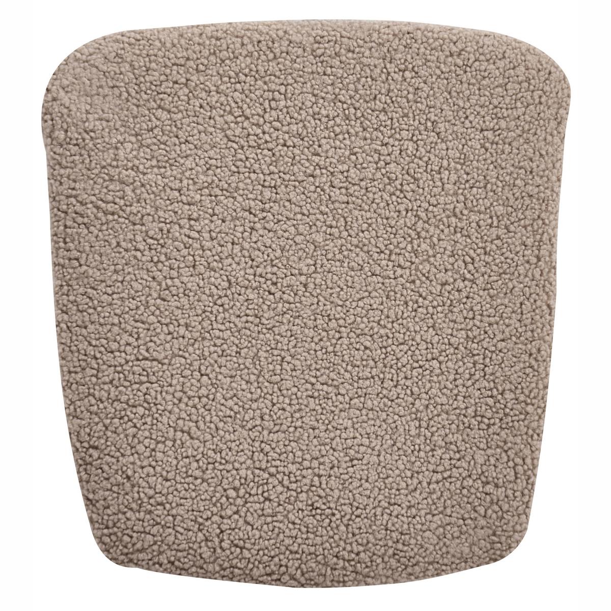 SCHAUKELSESSEL Bouclé Taupe Sandve - Hellbraun/Beige, Textil (72/98/87cm) - Beliani