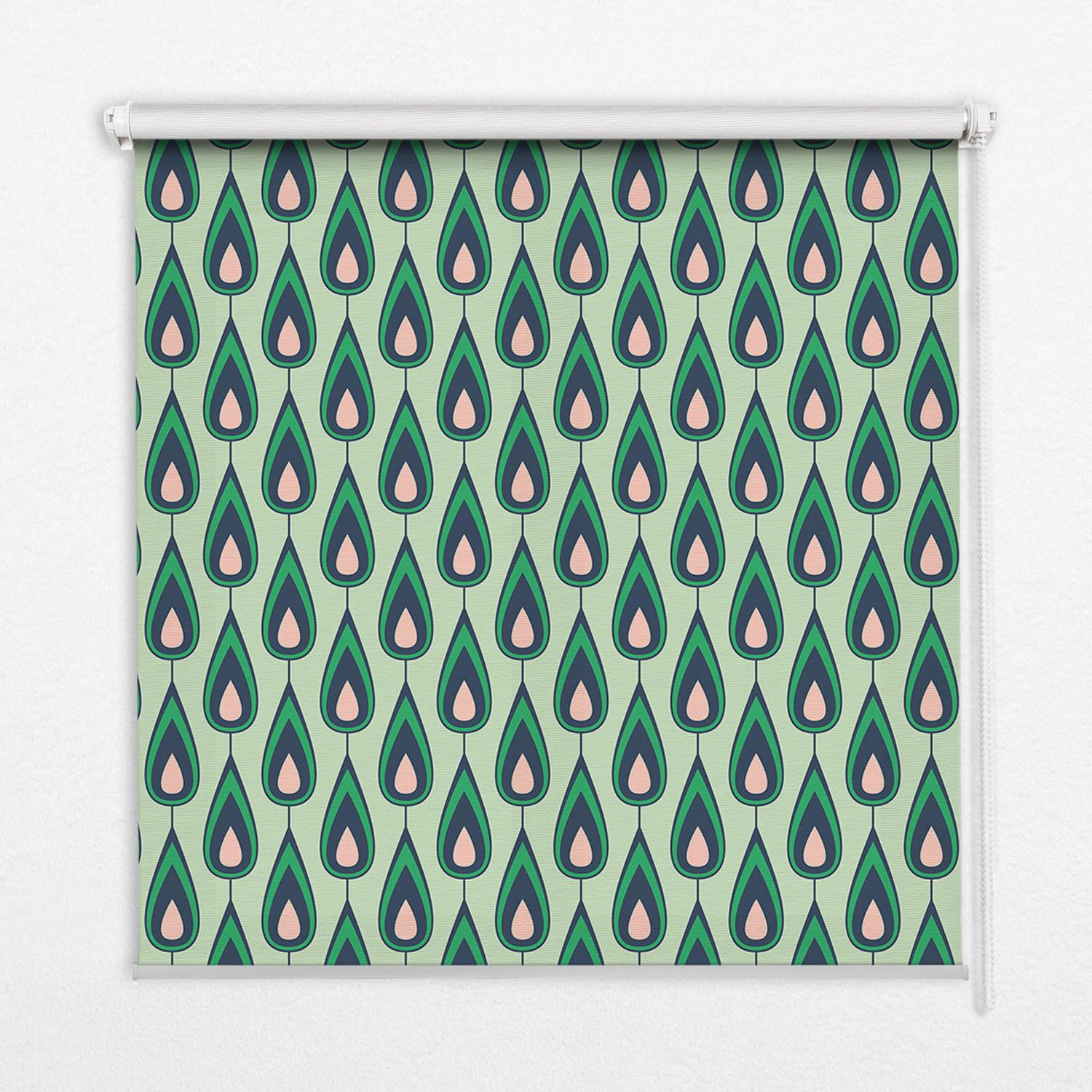 INNENROLLO - Fensterrollo - Rollo - 120x140 cm - Gezeichnete Avocado - Grün, Kunststoff (120/140/0.5cm) - TULUP