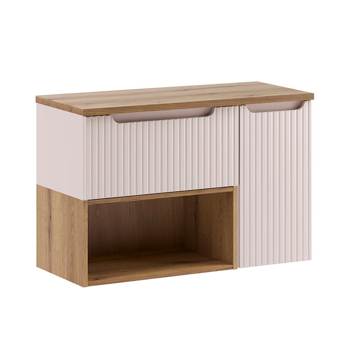 WASCHTISCHUNTERSCHRANK 90.4cm Riva Kaschmir - Beige, Holzwerkstoff (90.4/60/40cm) - Petits-meubles