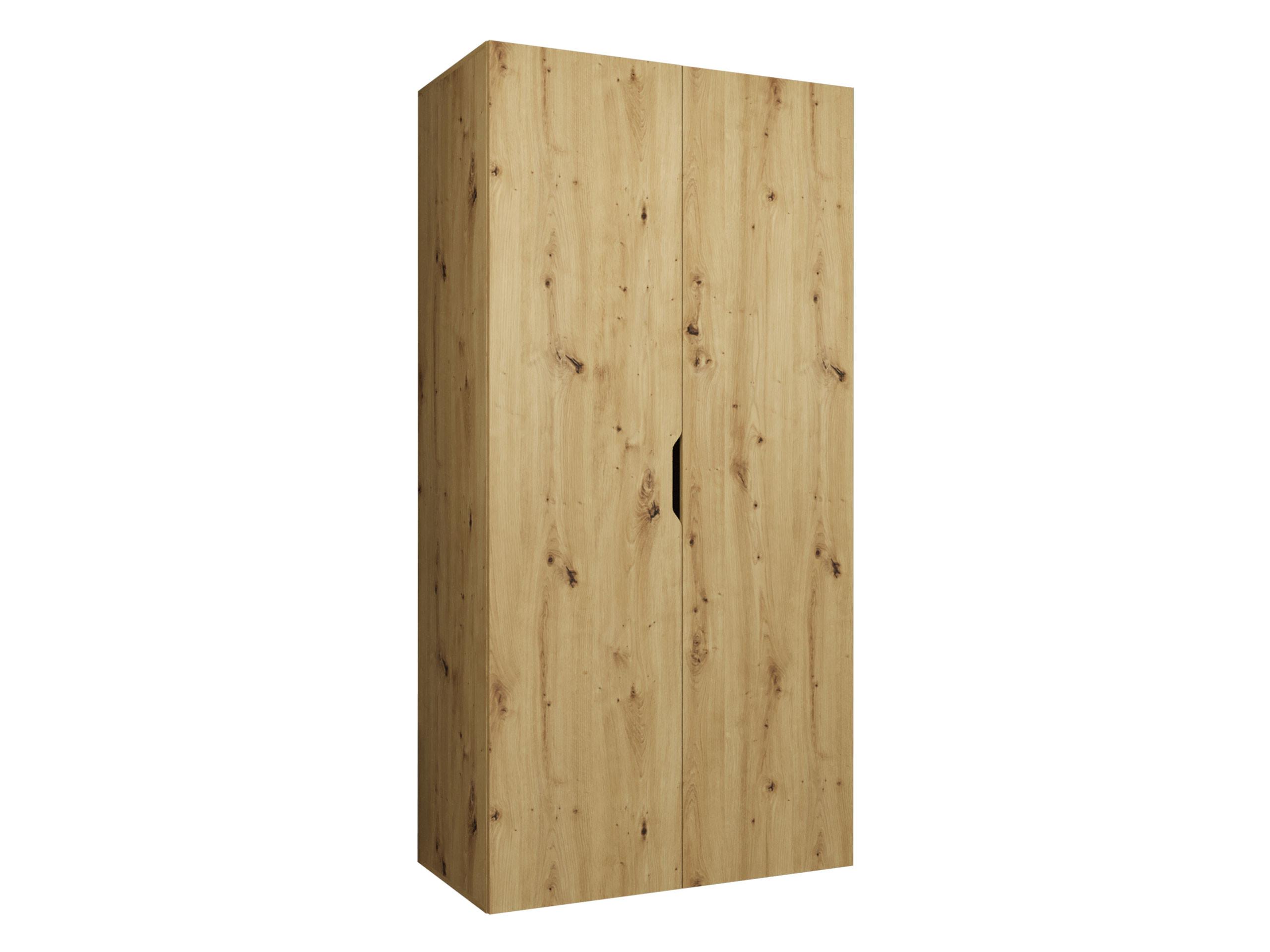 DREHTÜRENSCHRANK Malaga 100 - Eiche Artisan, Holzwerkstoff (100/202/52cm) - MIRJAN24