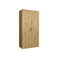 DREHTÜRENSCHRANK Malaga 100 - Eiche Artisan, Holzwerkstoff (100/202/52cm) - MIRJAN24