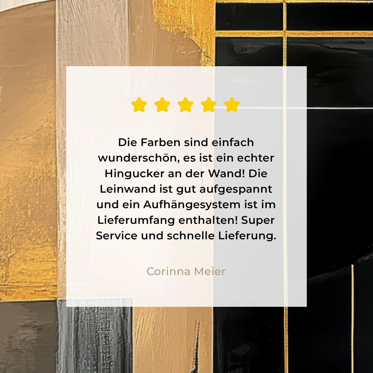 LEINWANDBILD Abstrakt - Gold - Bronze - Grün - Formen - Modern Deko XXL 80x120 cm - Multicolor, Textil (80/120cm) - MuchoWow