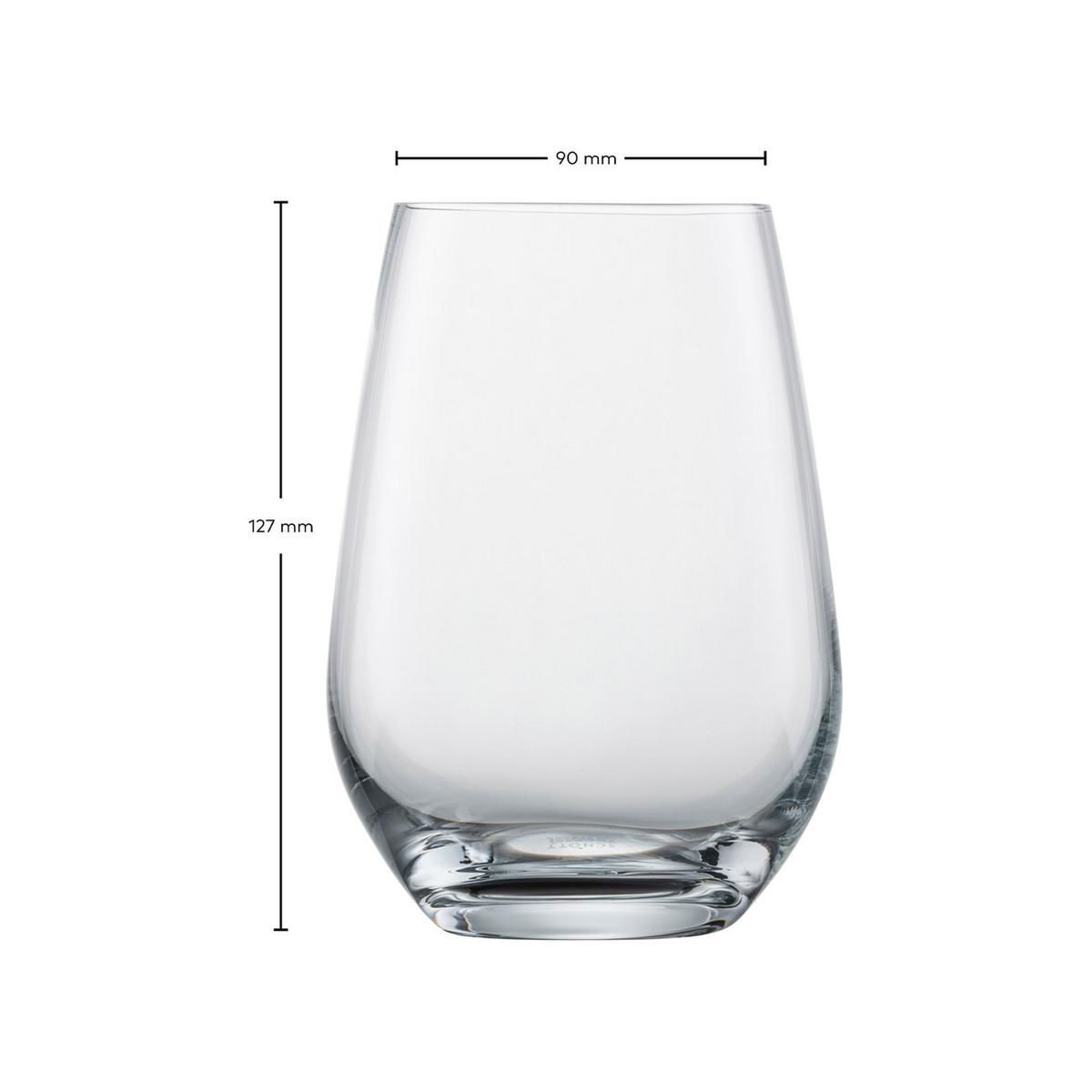 UNIVERSALBECHER Forté transparent 557 ml 4er Set - Transparent, Glas (0.557L) - Schott Zwiesel
