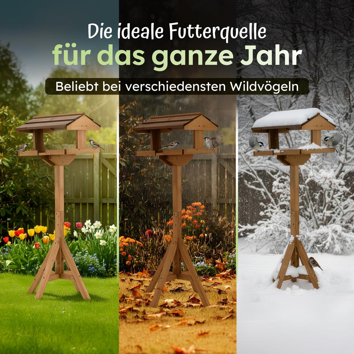 VOGELHAUS VH4 38x48x114cm - Braun, Holz (48/114/38cm) - Moorland
