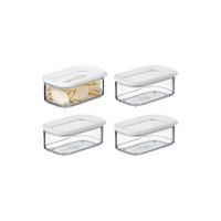 VORRATSDOSEN Modula weiß 425 ml 4er Set - Weiß, Kunststoff (9/5.9/14.4cm) - Mepal