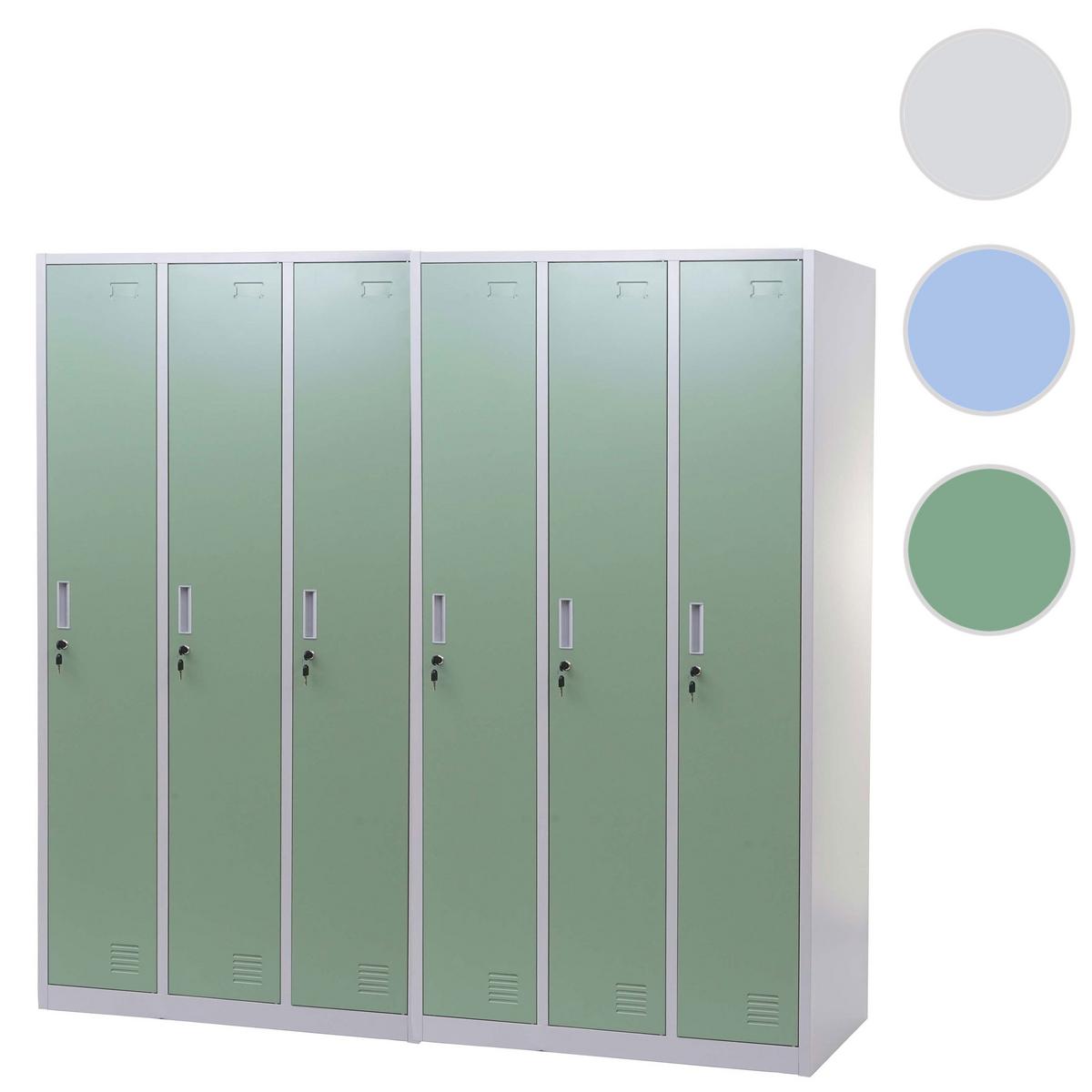 SCHLIESSFACH Green 2er-Set-Set - Grün, Metall (180/180/50cm) - MCW