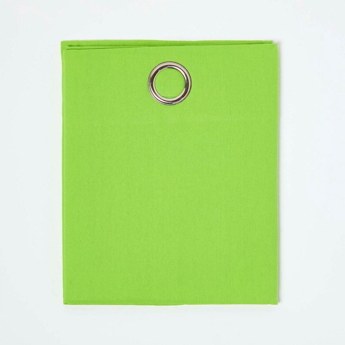 ÖSENVORHANG blickdicht 2er-Set, 117/137 cm - Limette, Textil (117/137cm) - Homescapes