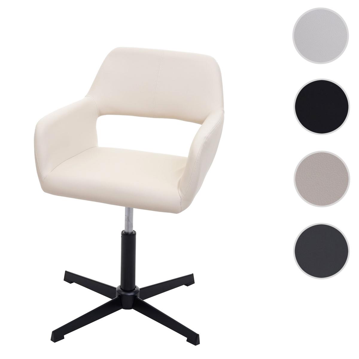 ESSZIMMERSTUHL Schwarz - Creme/Schwarz, Textil (65/89/65cm) - MCW