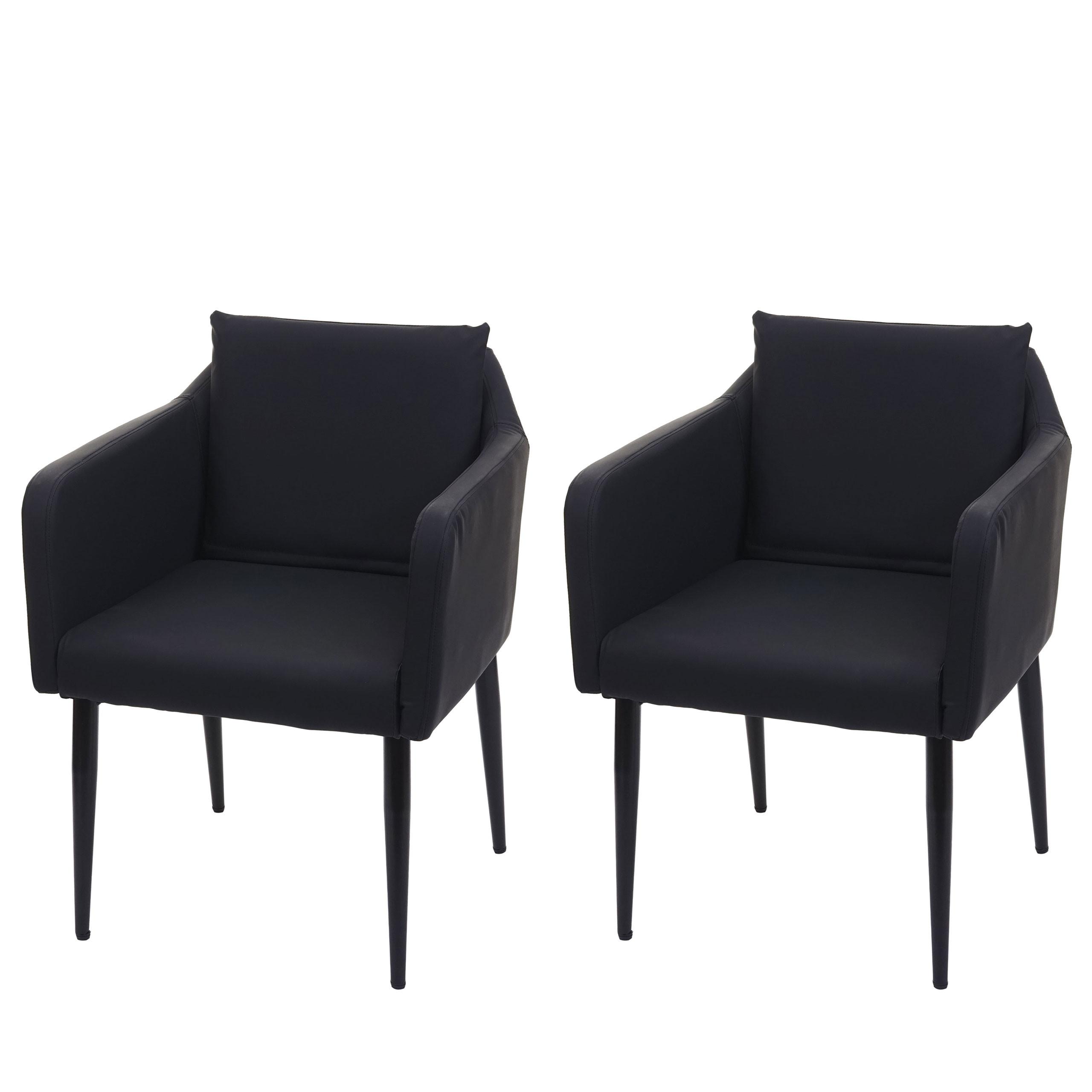 ESSZIMMERSTUHL Schwarz 2er-Set - Schwarz, Textil (60/86/65cm) - MCW