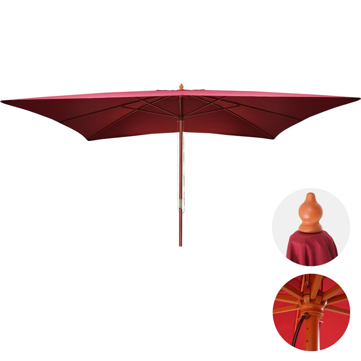 SONNENSCHIRM Bordeaux - Bordeaux, Holz (400/300cm) - MCW