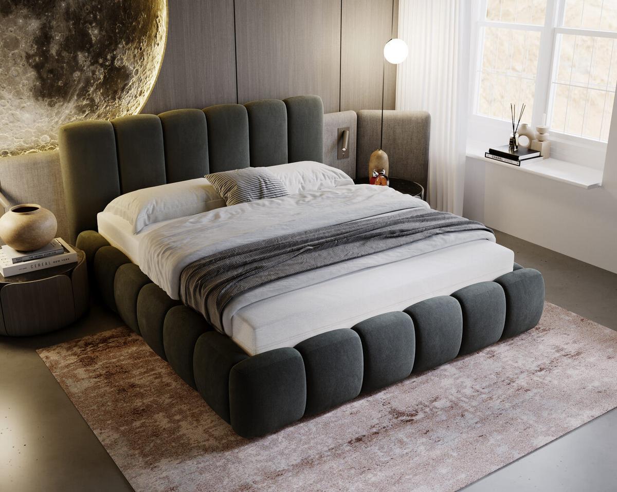 POLSTERBETT Cloud 180x200 Grau - Grau, Textil (180/200cm) - Graingold