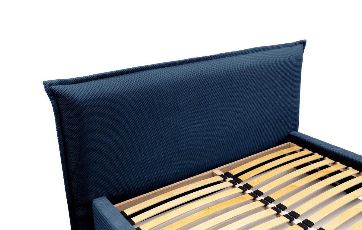 POLSTERBETT Amada Komplettset In Pop - Blau, Holzwerkstoff/Textil (140/200cm) - Fun Möbel