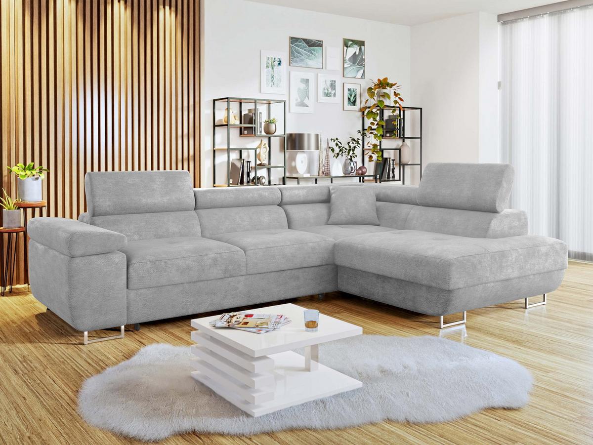 ECKSOFA Torezio, Seite: Rechts - Greige, Holz/Textil (274/203cm) - MIRJAN24