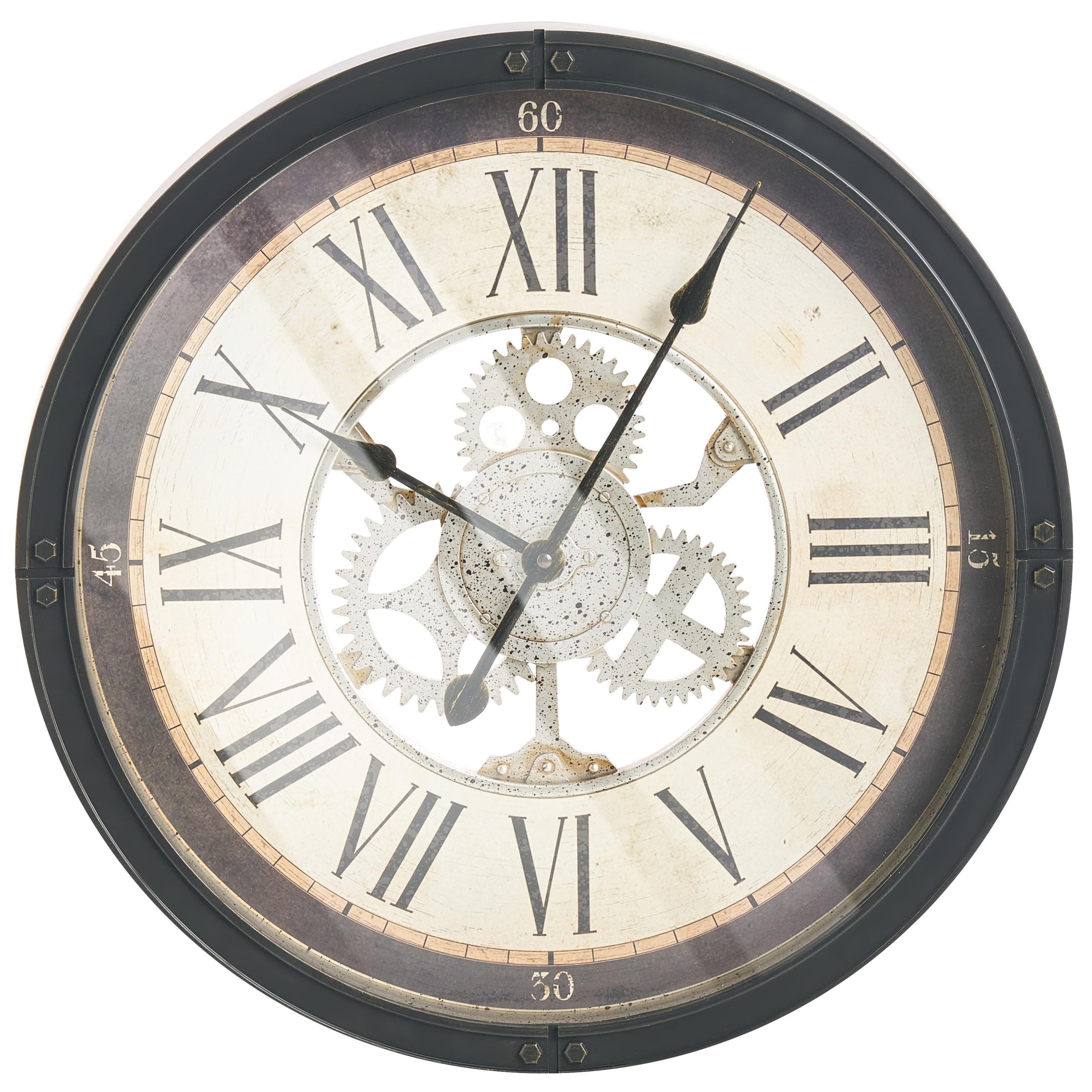 WANDUHR 50 cm Schwarz Bornos - Schwarz, Kunststoff (50/50/6cm) - Beliani