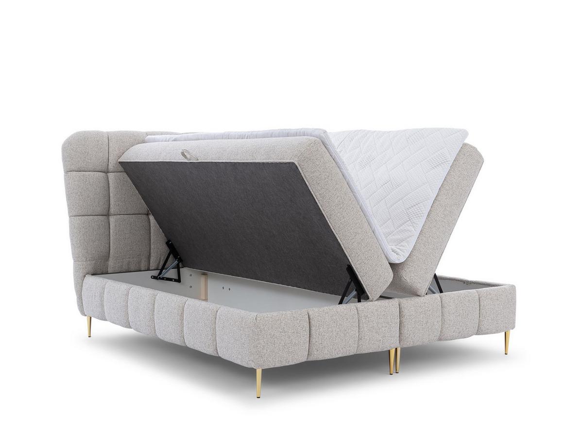 BOXBETT Grazia In Corbett - Dunkelblau, Holzwerkstoff/Textil (160/200cm) - Fun Möbel