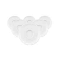 ESPRESSOUNTERTASSEN Sento Home Aura white ø 12 cm 6er Set - Weiß, Keramik (12cm) - Seltmann Weiden