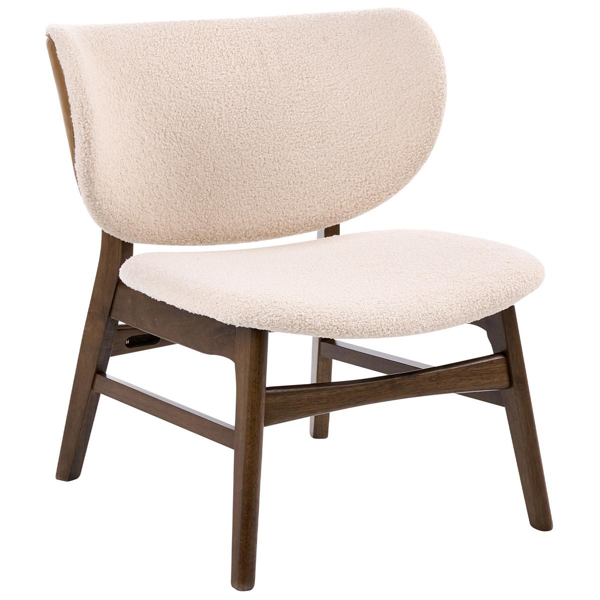 SESSEL Bouclé Braun/Hellbeige Day - Beige, Textil (62/70/69cm) - Beliani