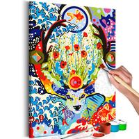 MALEN NACH ZAHLEN 40/50 cm - Multicolor, Textil (1.4/50cm) - KUNSTLOFT