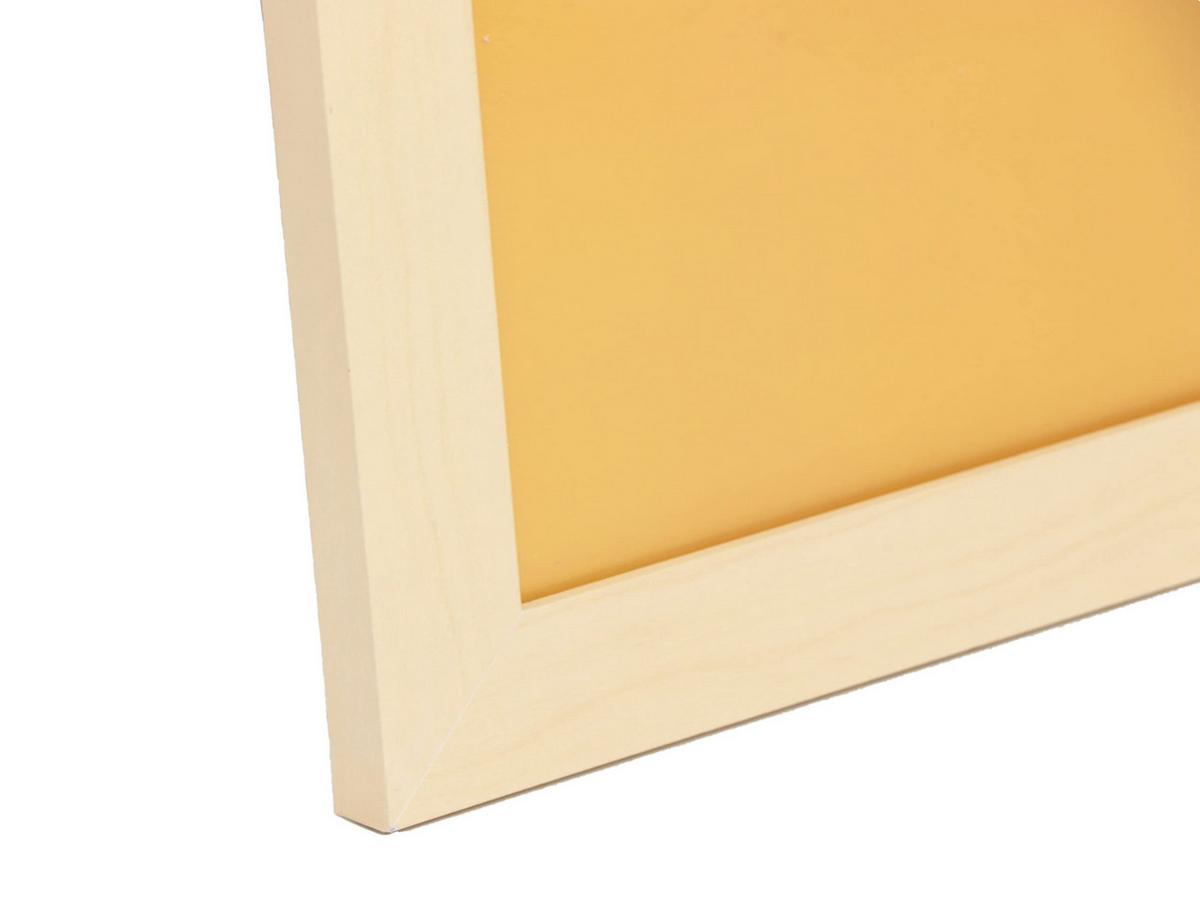 RAHMEN aus MDF und Acrylglas Schutz und Aussteller für Fotografien, Bilder, Poster, Gemälde, Dekoration für Haus Farbe Hellholz A4 - Beige, Holz (21/3cm) - Nacnic