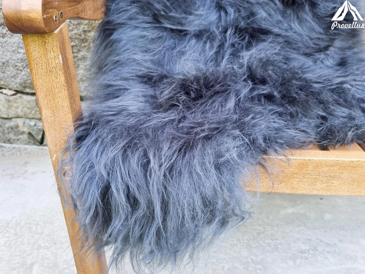 SCHAFFELL Langhaar skandinavisch weich chromfrei Silber Grau ca. 135 cm - Silberfarben/Grau, Fell (75/135cm) - Provellus