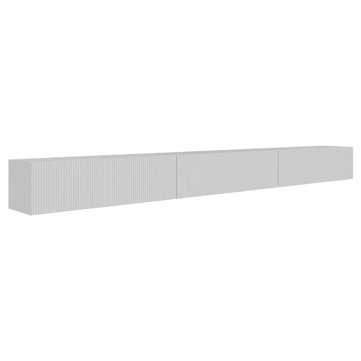 TV-LOWBOARD Veldio hängend Weiß 300 cm - Weiß, Holzwerkstoff (302.4/28.5/31.6cm) - Selsey