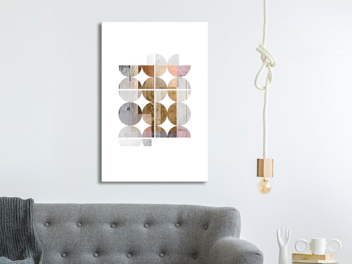 KUNSTDRUCK Bunt 80/120 cm - Multicolor/Weiß, Textil (80/120cm) - KUNSTLOFT