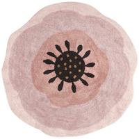 KINDERTEPPICH Pastellrosa 140 cm Baumwolle Kharat - Pink, Textil (140/140cm) - Beliani