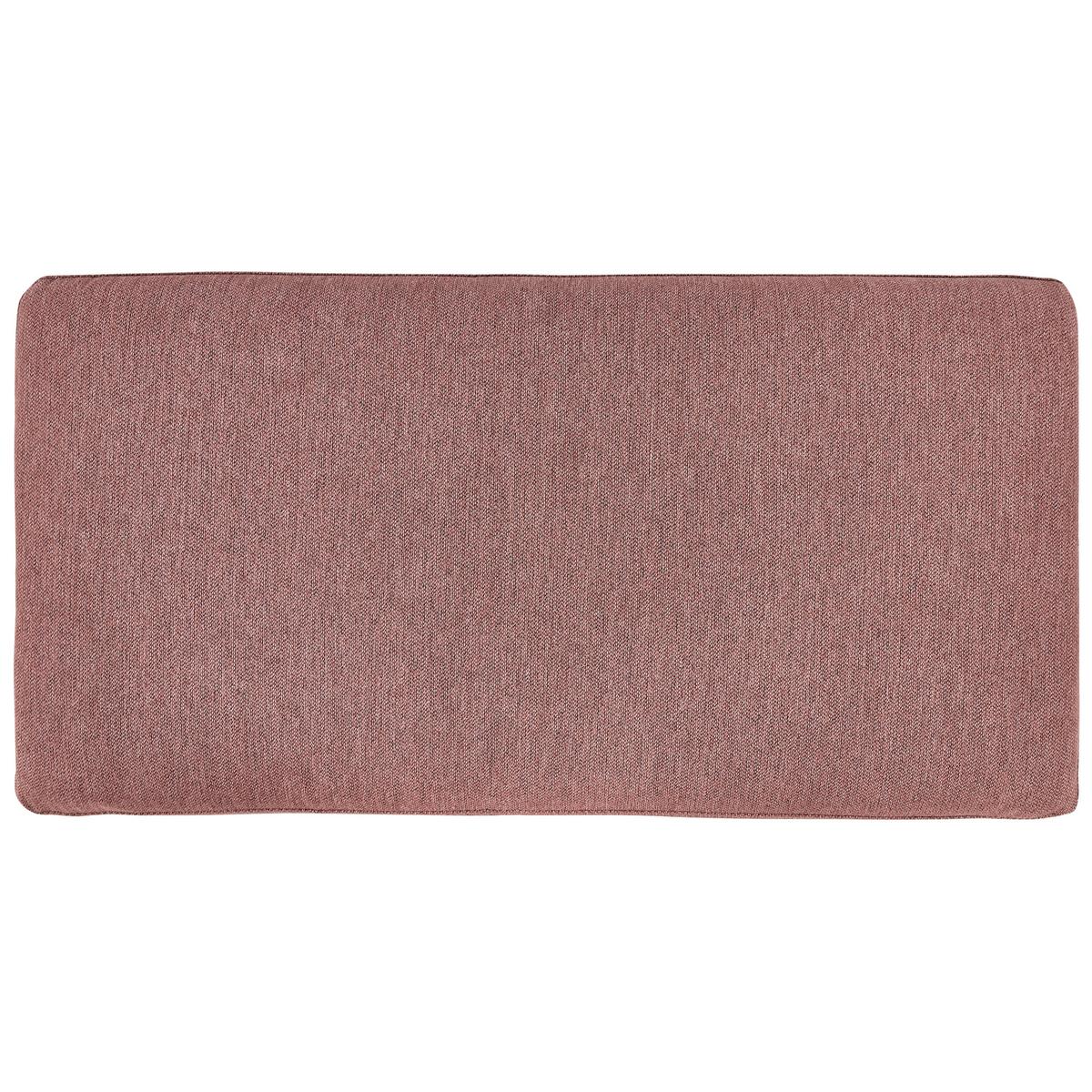 2-SITZER-ECKSOFA rosa-braun rechtsseitig Breda - Pink/Schwarz, Textil (192/155cm) - Beliani