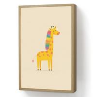 NACHTTISCHLAMPE MIT AKKU Giraffe - Regenbogenmähne - Beige 40x60 cm - Beige, Holzwerkstoff (8/40/60cm) - OnlyWow