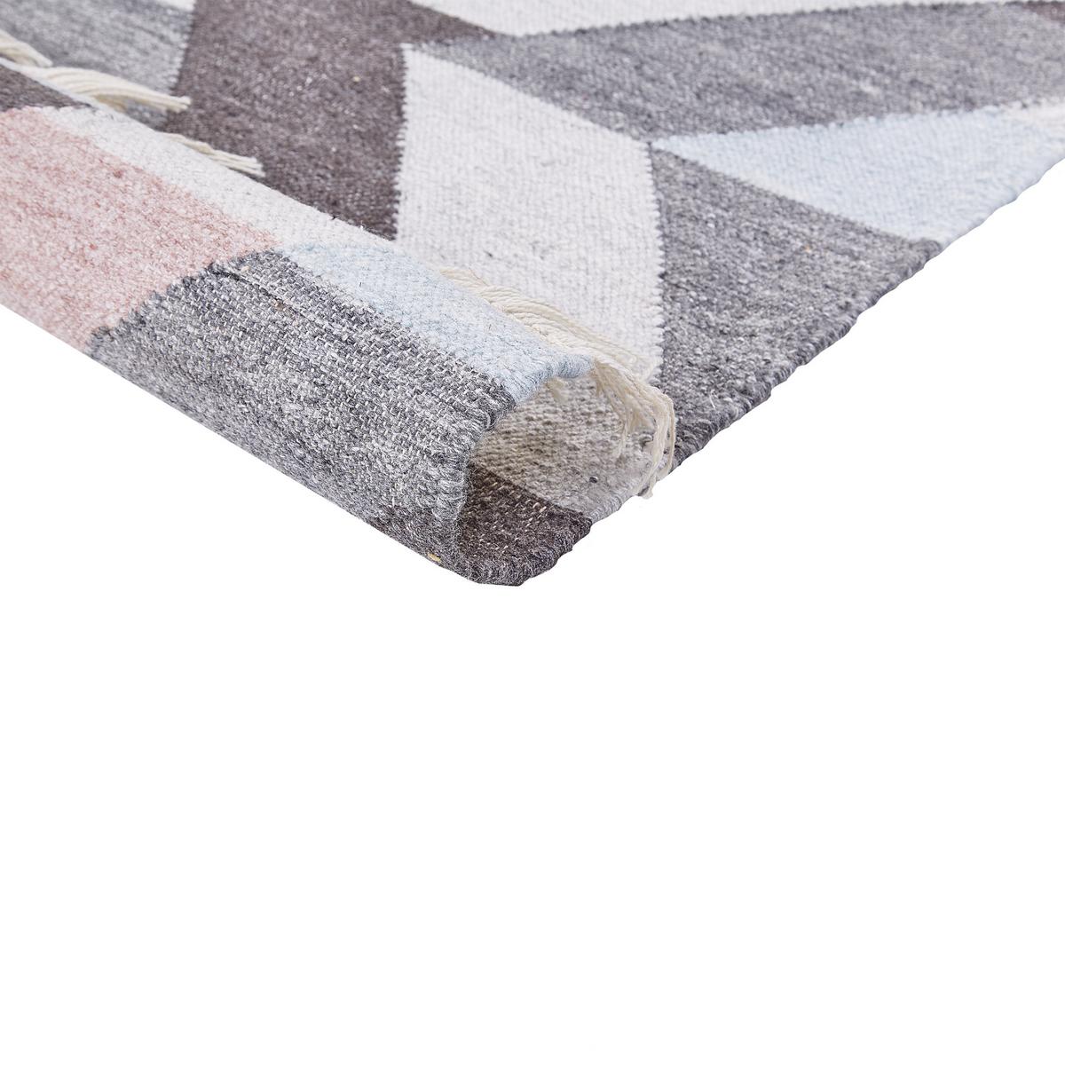 TEPPICH geflochten Nakkas 150/80 cm - Multicolor, Naturmaterialien (80/150cm) - Beliani