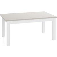 ESSTISCH Lindberg Weiß ausziehbar verlängerbar rechteckig, Kaschmir 150-190/90/77 cm - Kaschmir/Beige, Holz/Holzwerkstoff (80/190/76.5cm) - WFL GROUP