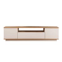 TV furniture with 3 folding doors and 1 niche, L180 cm - Kaschmir, Holzwerkstoff (44.5/44.6/12cm) - Calicosy
