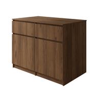 KÜCHENINSEL Ceronis - Nussbaumfarben, Holzwerkstoff (120/95/74cm) - MIRJAN24