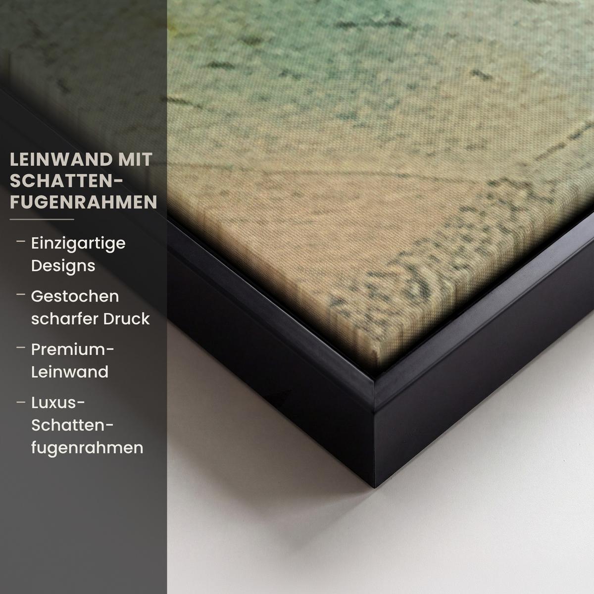 LEINWAND Bilder mit Rahmen - Kunst - Abstrakt - Modern - 100x150 - Gelb, Textil (100/150cm) - MuchoWow