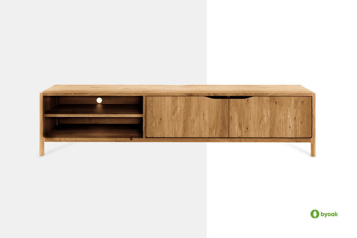 TV-SCHRANK PAUL Kernbuche - Kernbuche, Holz (200/48/50cm) - byoak
