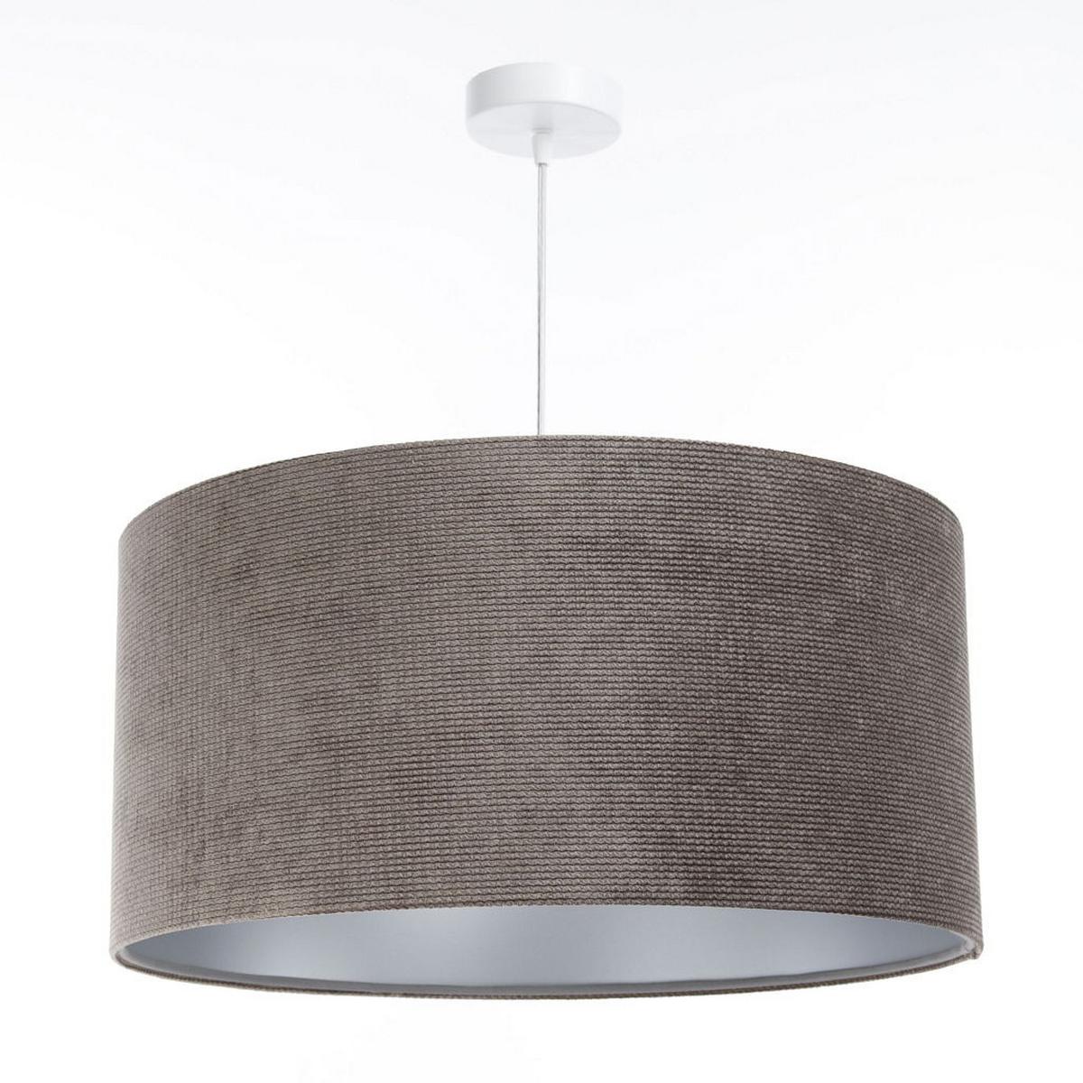 HÄNGELEUCHTE Silber 40/20 cm - Silberfarben/Braun, Kunststoff (40/0.4/20cm) - ONZENO