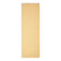 TEPPICHLÄUFER Vichy-Karo Baumwolle 66/200 cm - Gelb, Textil (66/200cm) - Homescapes