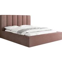 POLSTERBETT Amira - Birkefarben/Altrosa, Holzwerkstoff/Kunststoff (160/200cm) - WFL GROUP