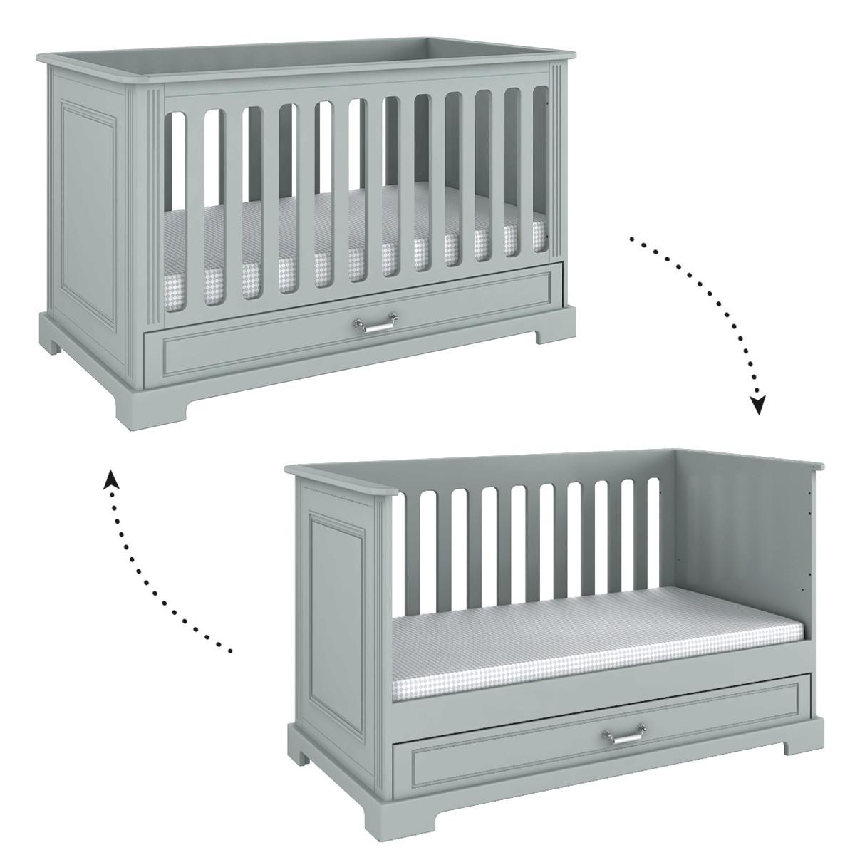 GITTERBETT 70/140 Grau - Grau, Holzwerkstoff (70/140cm) - Petits-meubles