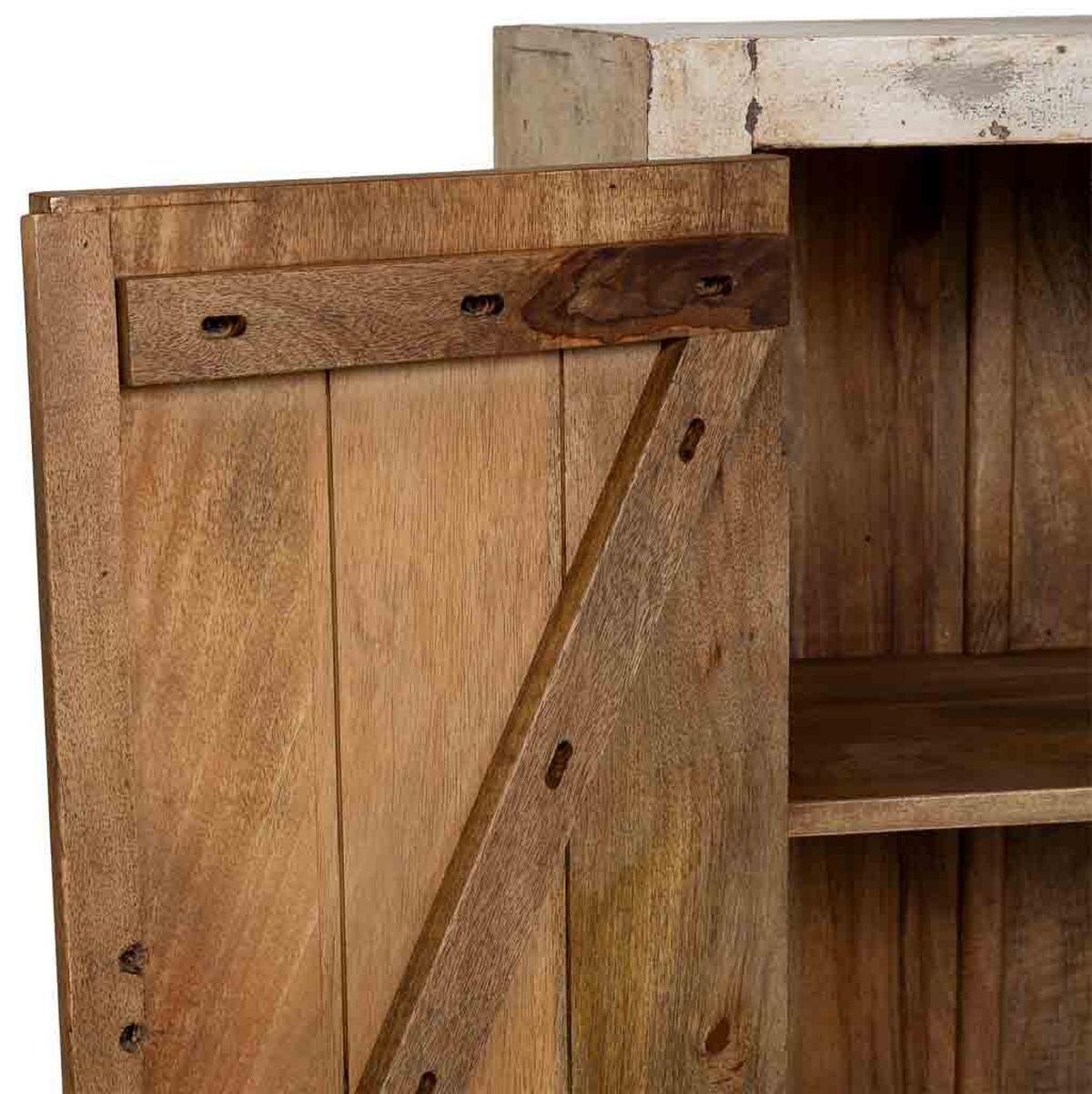 KOMMODE aus holz 85x40x90cm - Grau, Holz (85/90/40cm) - Wanderlust