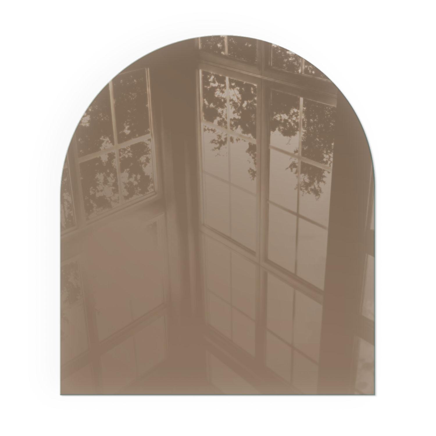 GLASPLATTE für Kamin 80x70 cm - Braun, Glas (80/70/0.4cm) - TULUP