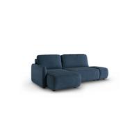 ECKSOFA Luka Mit Schlaffunktion - Blau, Holzwerkstoff/Textil (229/148cm) - Fun Möbel
