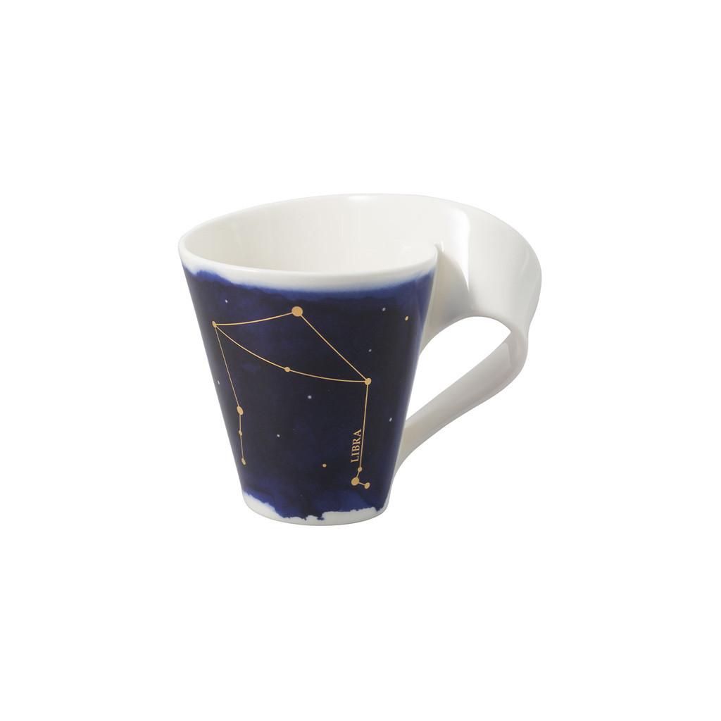 TASSE WAAGE NewWave Stars weiß-blau 300 ml - Blau/Weiß, Keramik (0.3L) - Villeroy & Boch