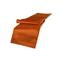 TISCHBAND Samt&Sonders rost-orange 140/18 cm - Dunkelorange, Textil (18/140cm) - beties Heimtextil