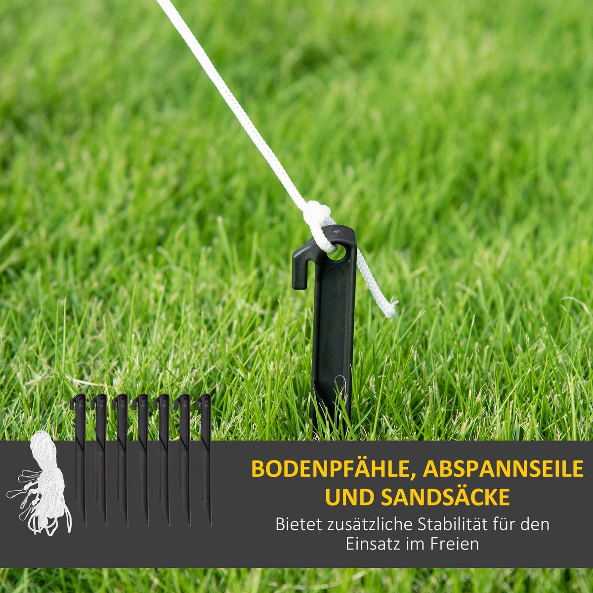 AUFBLASBAR Weihnachtsdeko 1,8 m Schneemann mit LED-Beleuchtung Gartendeko - Weiß, Kunststoff (80/180/120cm) - Outsunny